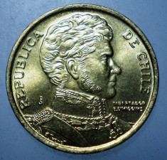 B.953 CHILE HIGGINS 10 PESOS 2009 XF foto