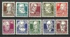 GERMANIA--DEUTSCHE POST--1952-1953-- PE HARTIE CRETATA--MNH LUX--, Nestampilat