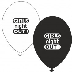 Baloane latex asortate pentru burlacite - Girls Night Out, Radar GI.GNO.BK/WH foto