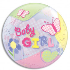 Balon Bubble 22&amp;quot;/56cm Qualatex, Fluturi Baby Girl, 69729 foto