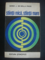 DEREK J. SOLLA PRICE - STIINTA MICA, STIINTA MARE foto