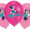 Baloane latex 28cm inscriptionate Minnie Mouse, Amscan 999239, Set 6 buc