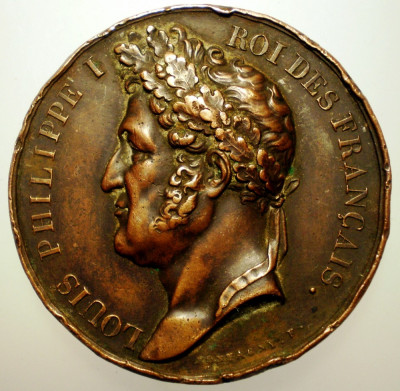 5.185 FRANTA MEDALIE LOUIS PHILIPPE I NAPOLEON 1833 41mm foto