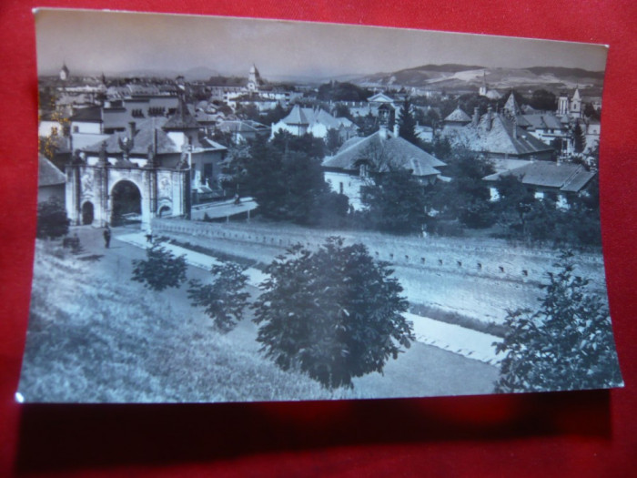 Ilustrata Alba Iulia - Poarta I a Cetatii ,cca 1960