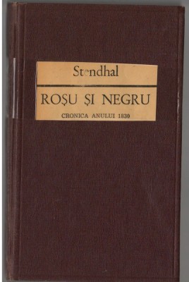 (C7187) STENDHAL - ROSU SI NEGRU foto