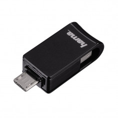 Stick Turn Hama, 16 GB, USB 2.0, Negru foto