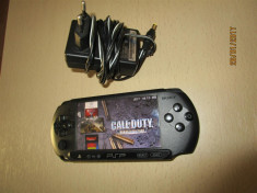 Sony PSP Street (E1003) black MODAT Soft + 44Jocuri (MicroSD 8Gb), poze reale foto