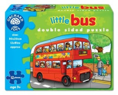 Puzzle fata verso Autobuz (12 piese) LITTLE BUS foto