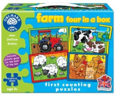 Set 4 Puzzle La ferma (4 6 8 si 12 piese) FARM FOUR IN A BOX foto