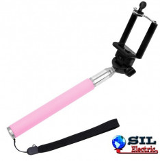 Selfie stick - Monopod extensibil cu declansator, albastru Overmax foto