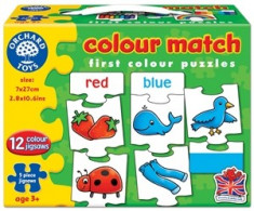 Joc educativ - puzzle in limba engleza Invata culorile prin asociere COLOUR MATCH foto