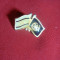 Insigna Prietenia Israel- Maroc , drapele, metal si email , h= 2,3 cm