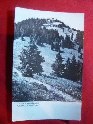 Ilustrata Masivul Postavaru -Cabana Cristianul Mare ,circulat 1962 foto