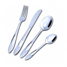 Set tacamuri 24 piese DeKassa DK-3901, Inox foto