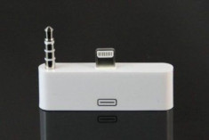 Adaptor Audio 30 Pin la 8 Pin Lightning iPhone 5 5S SE foto