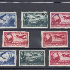 ROMANIA 1948/52 LP 244 LP 267 LP 319 LP 319 a POSTA AERIANA SI AVIATIA MNH