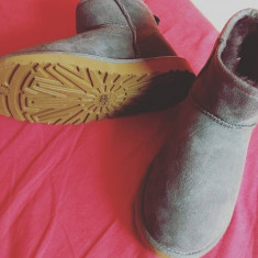 Cizme ugg australia model 2016 scurte Mini Gri noi impermeabile 36-39 Certificat foto