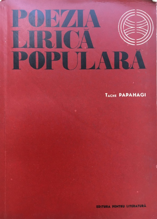 POEZIA LIRICA POPULARA - Tache Papahagi