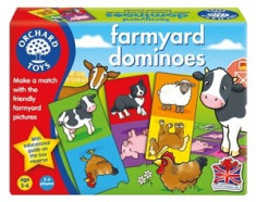 Joc educativ domino Ferma FARMYARD DOMINOES foto