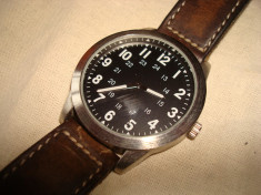 Ceas militar, tip commando/pilot/aviator, mecanism quartz, functional. foto