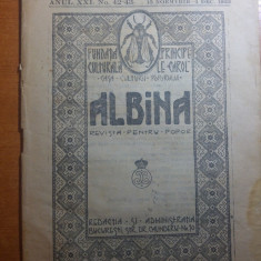 revista albina 15 noiembrie-1 decembrie 1922-art. sat chiojdeanca,jud prahova