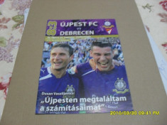 program Ujpest - Debrecen foto