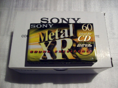 Caseta audio SONY METAL XR60 sigilata foto