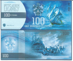 !!! PITCAIRN ISLANDS - LOT 100 + 500 POUNDS 2015 - UNC foto