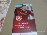 program FC Vaduz - Ruch Chorzow