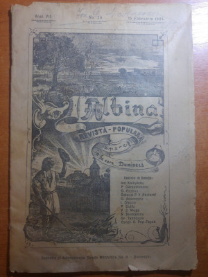 revista albina 15 februarie 1904-calendarul babesc al postului mare 1904 foto