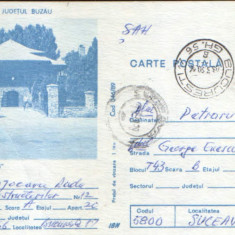 Intreg postal CP 1989 circulat - Popasul "Merei" , judetul Buzau