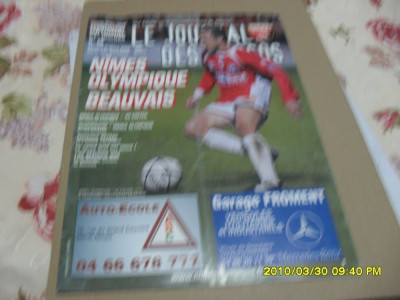 Revista clubului Olympique Nimes 2007-2008 foto