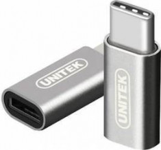 Unitek Adapter USB type-C - Micro USB, Y-A027AGY foto