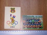 Cumpara ieftin LOT 2 CALENDARE FOTBAL - STEAUA 1984 , 1985