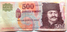 Bancnota 500 Forinti - UNGARIA, anul 2010 *cod 403 foto