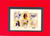 ST-178=UCRAINA 2007-Colita nestampilata de 8 timbre, tematica CAINI-MNH, Nestampilat