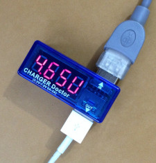USB Charger Doctor afisaj: ampermetru / voltmetru foto