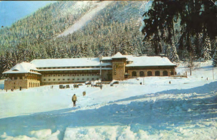 Ilustrata circulata 1967 - Poiana Brasov - Hotel Sport - 2/scanuri