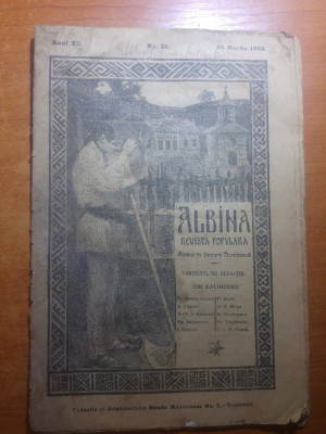 revista albina 23 martie 1908-art. si foto despre satul valsanesti, jud. arges foto