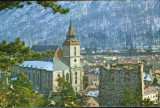 Ilustrata circulata 1977 - Brasov - Biserica Neagra - 2/scanuri