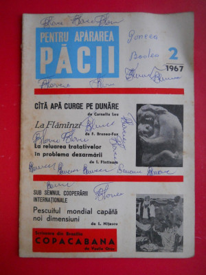 HOPCT REVISTA PENTRU APARAREA PACII NR 2/1967 -STAREA CARE SE VEDE ! foto