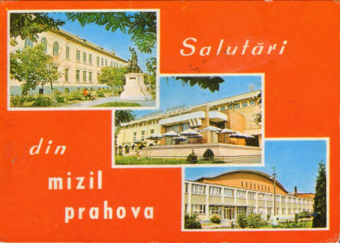 Intreg postal ilustrat 1975 circulat - Mizil - Colaj de imagini