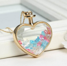 Colier pandativ Crystal Heart foto