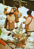 Intreg postal ilustrat 1969 circulat - Obiceiuri de Anul Nou