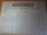 Ziarul obsevatoriulu mai 1883-ziar politic,national economic si literar,sibiu