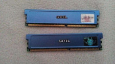 Memorii DDR1 512MB PC3200 Dual Channel Geil foto