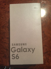 Cutie Samsung Galaxy S6 White pearl 32GB cu toate accesoriile incluse foto