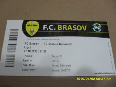 Bilet FC Brasov - Steaua foto