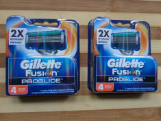 rezerve de ras gillette fusion proglide set 4 buc. originale, noi sigilate foto