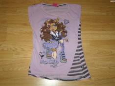 tricou monster high pentru copii fete de 9-10 ani foto